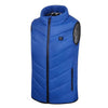 Gilet chauffant bleu pour enfant sans manche avec chauffage USB intégré